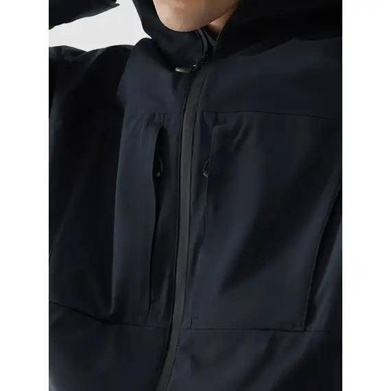 4F kurtka techniczna męska z kapturem i kieszeniami na piersi 4FWAW25TTJAM1010 czarna, Kolor: czarny, Rozmiar: XL, 6 zdjęcie