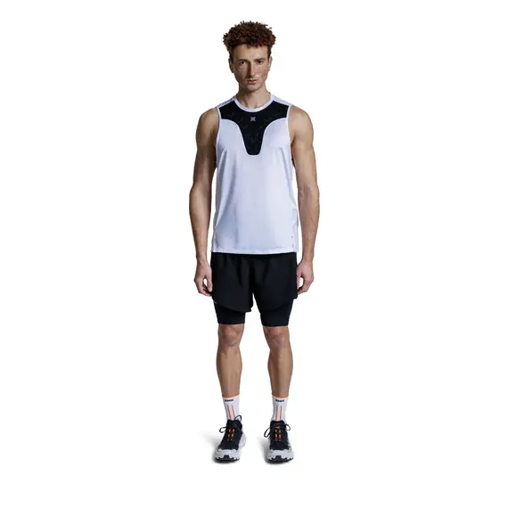 Koszulka unisex X-Bionic COREFUSION RUN TANK X WHITE biała, Kolor: biały, Rozmiar: L, 4 zdjęcie