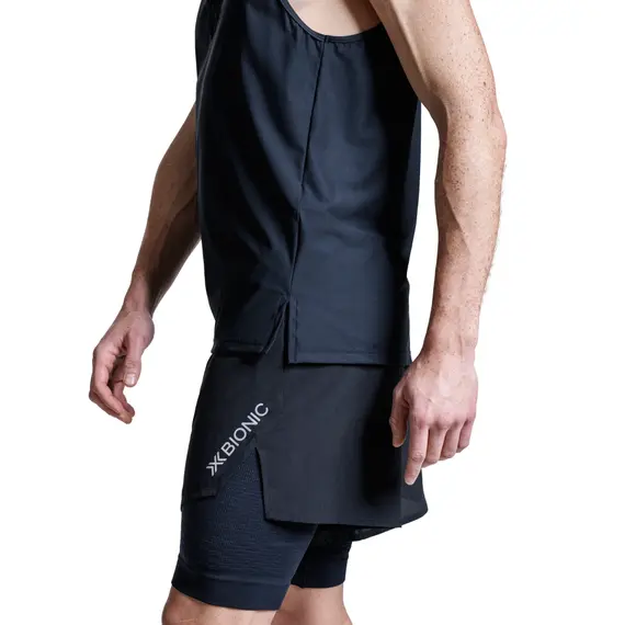 Koszulka termoaktywna unisex X-Bionic COREFUSION RUN TANK X BLACK czarna, Kolor: czarny, Rozmiar: L, 4 zdjęcie