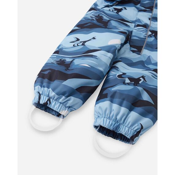 REIMA kombinezon zimowy dziecięcy Lappi niebieski, Kolor: niebieski, Rozmiar: 92 cm, 8 zdjęcie