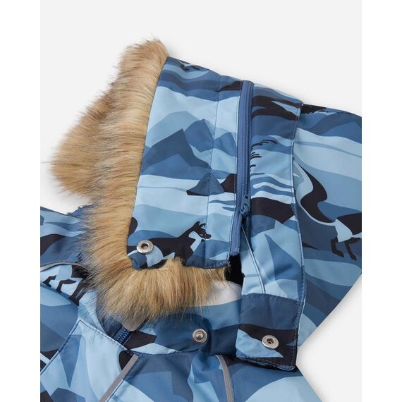 REIMA kombinezon zimowy dziecięcy Lappi niebieski, Kolor: niebieski, Rozmiar: 92 cm, 7 zdjęcie