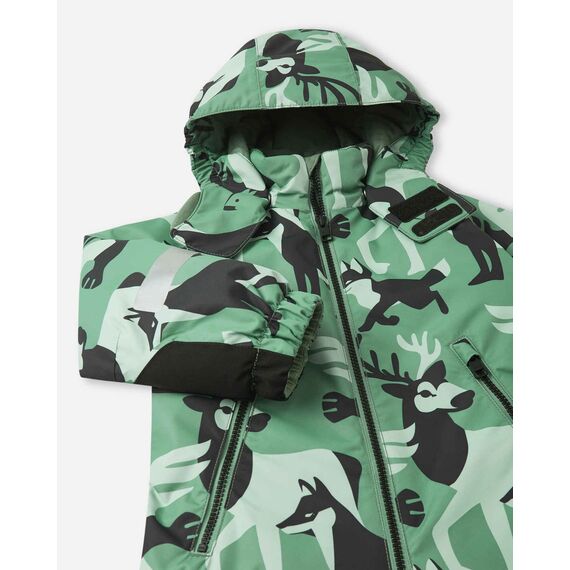 REIMA kombinezon narciarski dziecięcy Kurikka zielony, Kolor: zielony, Rozmiar: 134 cm, 2 zdjęcie