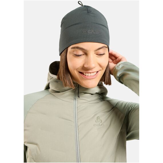Czapka Odlo Hat POLYKNIT WARM REFLECTIVE zielona, 2 zdjęcie