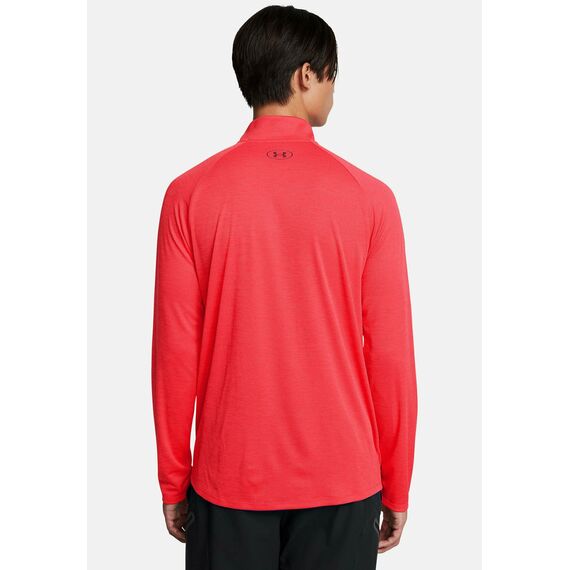 UNDER ARMOUR bluza męska do biegania z zamkiem 1/4 Launch czerwona, Kolor: czerwony, Rozmiar: XL, 2 zdjęcie