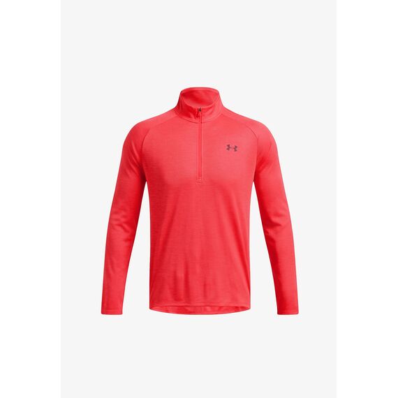 UNDER ARMOUR bluza męska do biegania z zamkiem 1/4 Launch czerwona, Kolor: czerwony, Rozmiar: XL, 3 zdjęcie