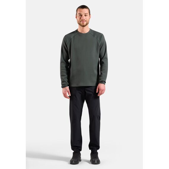 Bluza bez kaptura Odlo Mid Layer CUBIC zielona, Kolor: zielony, Rozmiar: M