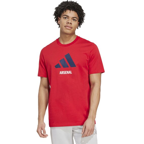 adidas Koszulka Arsenal Londyn FC 24/25 Session Graphic Tee JM9415, Kolor: czerwony, Rozmiar: L