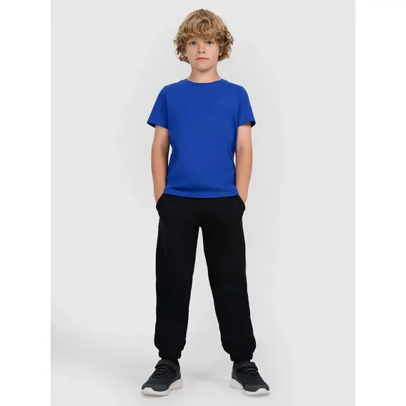 4F spodnie z dzianiny chłopięce z meszkiem wewnątrz 4FJWMM00TTROM1510 czarne, Kolor: czarny, Rozmiar: 158