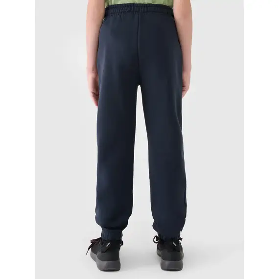 4F spodnie z dzianiny chłopięce z meszkiem wewnątrz 4FJWMM00TTROM1510 granatowe, Kolor: granatowy, Rozmiar: 164, 3 zdjęcie