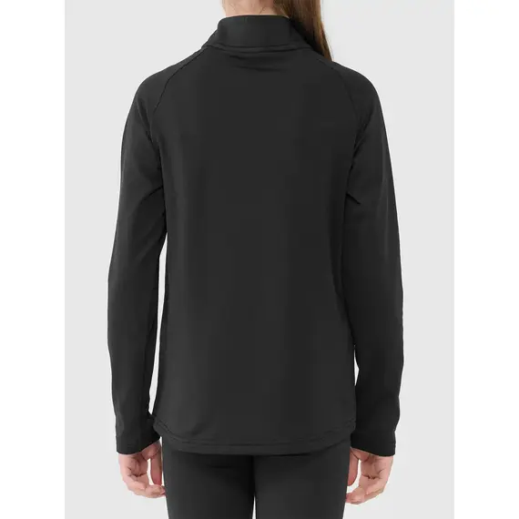 4F Bluza dziecięca BIELIZNA DRAPANA U106 czarna, Kolor: czarny, Rozmiar: 158/164, 2 zdjęcie