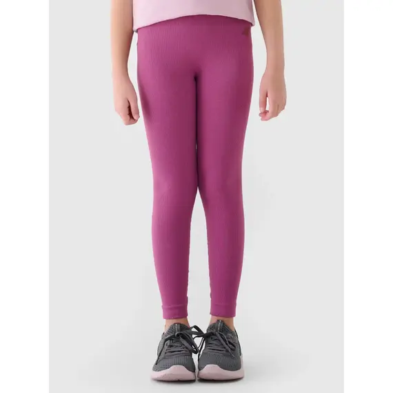 4F legginsy dla dziewczynek 4FJWAW25TTIGF244 różowe, Kolor: różowy, Rozmiar: 164