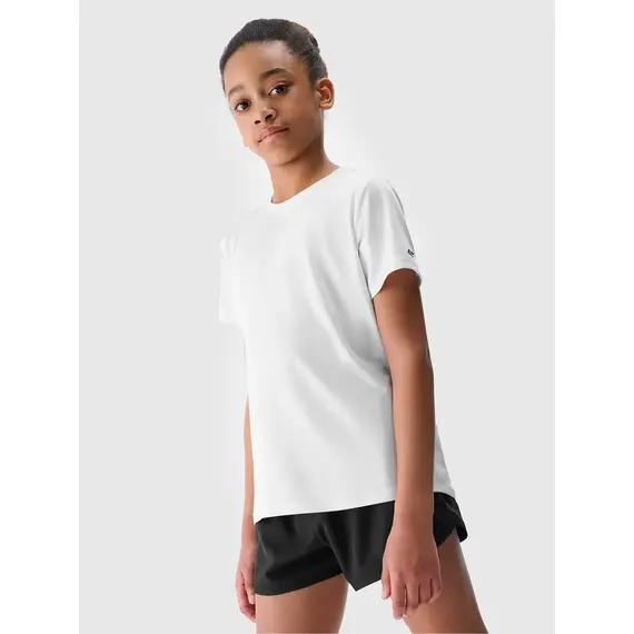 4F zestaw na w-f dla dziewczynki koszulka, spodenki , worek 4FJWAW25TAPSF081, Kolor: czarny, Rozmiar: 158/164, 4 zdjęcie