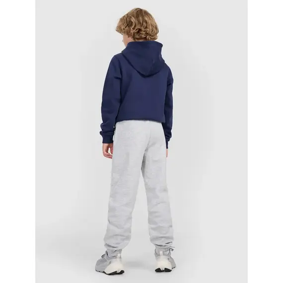 4F spodnie z dzianiny chłopięce z meszkiem wewnątrz 4FJWMM00TTROM1510 szare, Kolor: szary, Rozmiar: 158, 3 zdjęcie