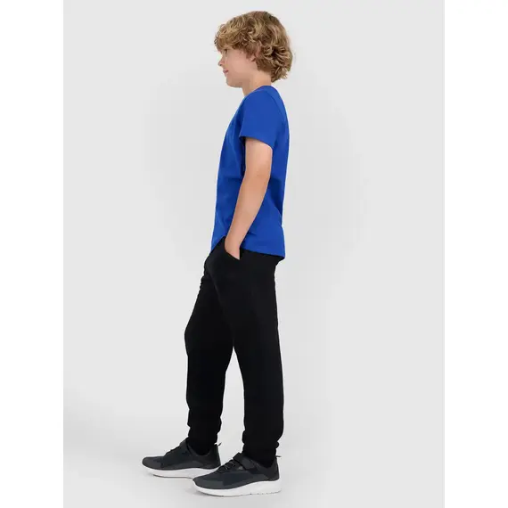 4F spodnie z dzianiny chłopięce z meszkiem wewnątrz 4FJWMM00TTROM1510 czarne, Kolor: czarny, Rozmiar: 134, 4 zdjęcie