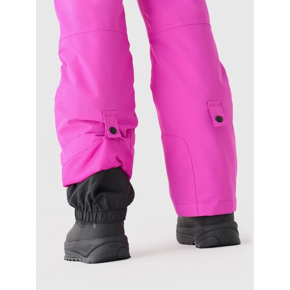 4F ocieplane spodnie narciarskie na szelki 4FJWAW25TFTRF0948 różowe, Kolor: różowy, Rozmiar: 122, 3 zdjęcie