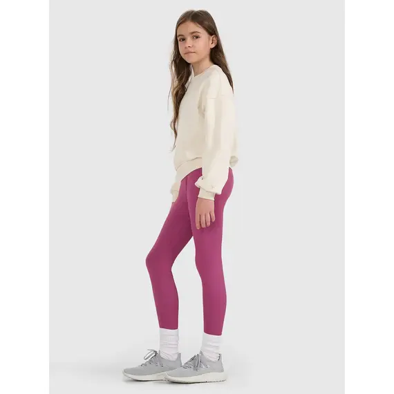 4F legginsy dla dziewczynek 4FJWAW25TTIGF244 różowe, Kolor: różowy, Rozmiar: 140/146, 4 zdjęcie