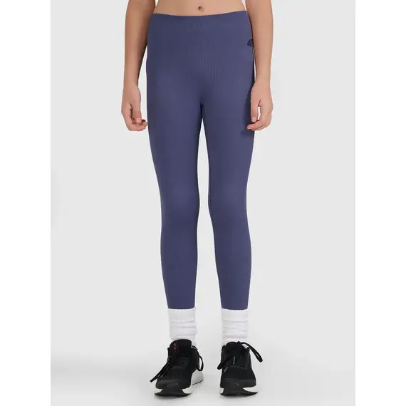 4F legginsy dla dziewczynek 4FJWAW25TTIGF244 niebieskie, Kolor: niebieski, Rozmiar: 152/158, 2 zdjęcie