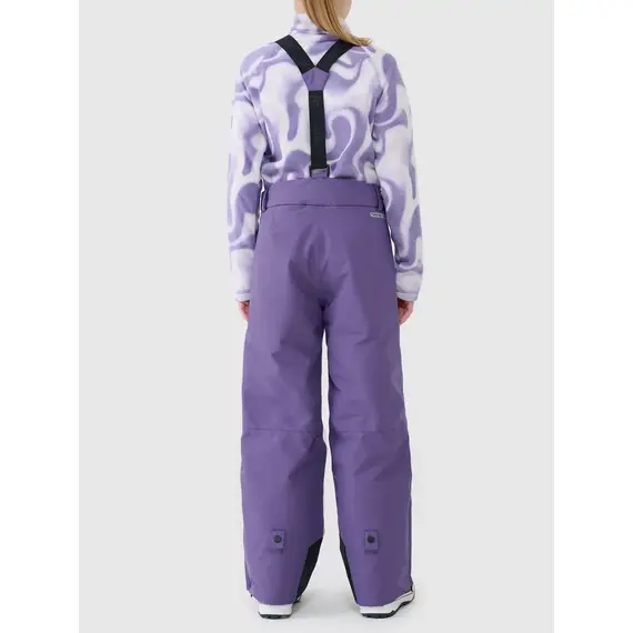 4F ocieplane spodnie narciarskie na szelki 4FJWAW25TFTRF0950 fioletowe, Kolor: fioletowy, Rozmiar: 146, 3 zdjęcie