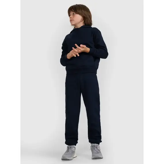 4F spodnie z dzianiny chłopięce z meszkiem wewnątrz 4FJWMM00TTROM1510 granatowe, Kolor: granatowy, Rozmiar: 146, 2 zdjęcie