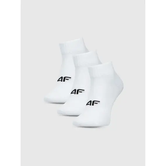 4F skarpety bawełniane męskie 3- pak 4FJWMM00USOCM499 białe, Kolor: biały, Rozmiar: 35-37