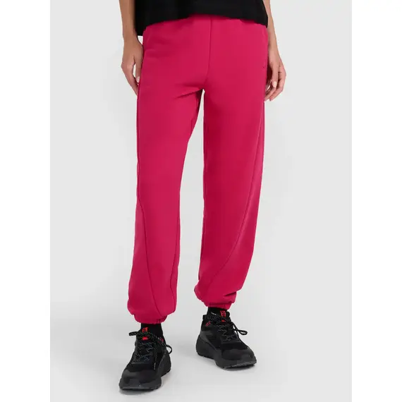 4F spodnie typu jogger z ozdobnymi przeszyciami 4FWAW25TTROF1205 różowe, Kolor: różowy, Rozmiar: XS, 4 zdjęcie