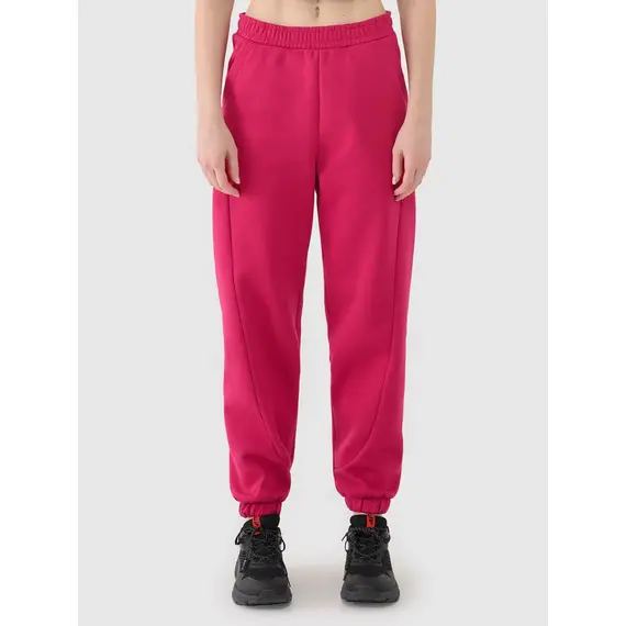4F spodnie typu jogger z ozdobnymi przeszyciami 4FWAW25TTROF1205 różowe, Kolor: różowy, Rozmiar: L, 3 zdjęcie