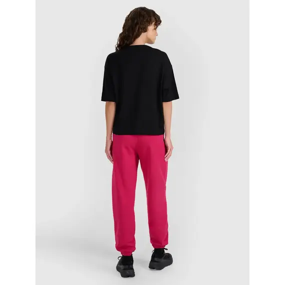 4F spodnie typu jogger z ozdobnymi przeszyciami 4FWAW25TTROF1205 różowe, Kolor: różowy, Rozmiar: M, 7 zdjęcie