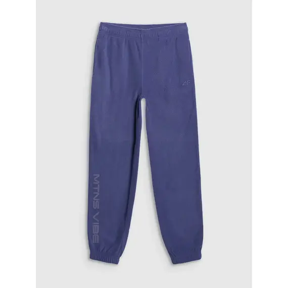 4F spodnie chłopięce z dzianiny polarowej 4FJWAW25TTROM1254 niebieskie, Kolor: granatowy, Rozmiar: 140, 2 zdjęcie