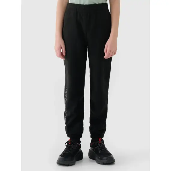 4F spodnie chłopięce z dzianiny polarowej 4FJWAW25TTROM1254 czarny, Kolor: czarny, Rozmiar: 158, 6 zdjęcie