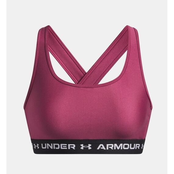 UNDER ARMOUR biustonosz sportowy damski Crossback różowy, Kolor: różowy, Rozmiar: L