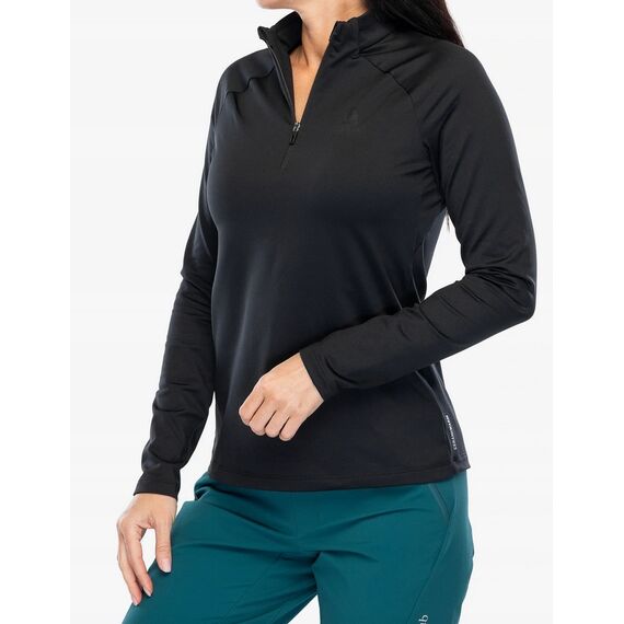 ODLO Bluza damska Essential Light Mid Layer 1/2 zip czarna, Rozmiar: XL, 2 zdjęcie