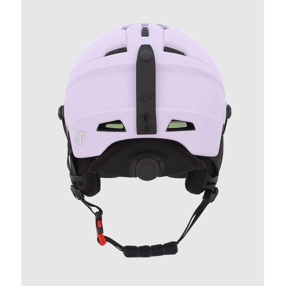 4F kask narciarski z wbudowanymi goglami i regulowaną wentylacją U096 fioletowy, Kolor: fioletowy, Rozmiar: 58-61, 5 zdjęcie