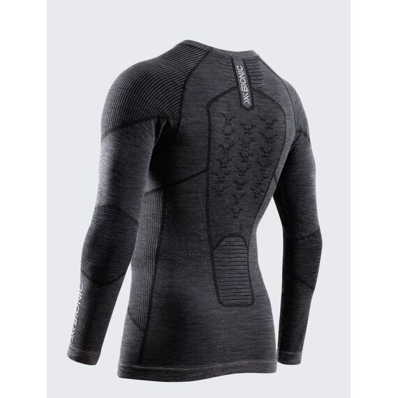 Koszulka męska X-Bionic SYMBIO MERINO SHIRT LS szara, Kolor: ciemnoszary, Rozmiar: XL, 4 zdjęcie
