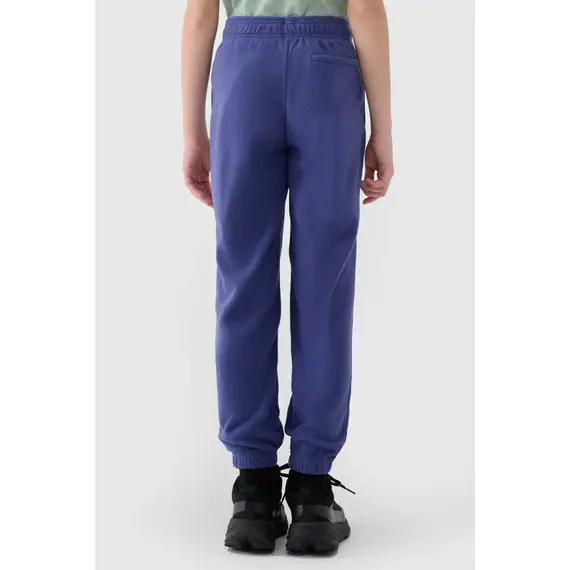 4F spodnie chłopięce z dzianiny polarowej 4FJWAW25TTROM1254 niebieskie, Kolor: granatowy, Rozmiar: 128, 4 zdjęcie