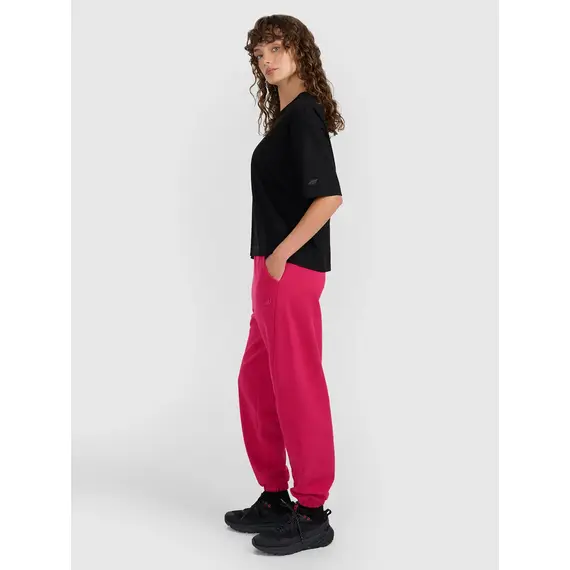 4F spodnie typu jogger z ozdobnymi przeszyciami 4FWAW25TTROF1205 różowe, Kolor: różowy, Rozmiar: S, 5 zdjęcie