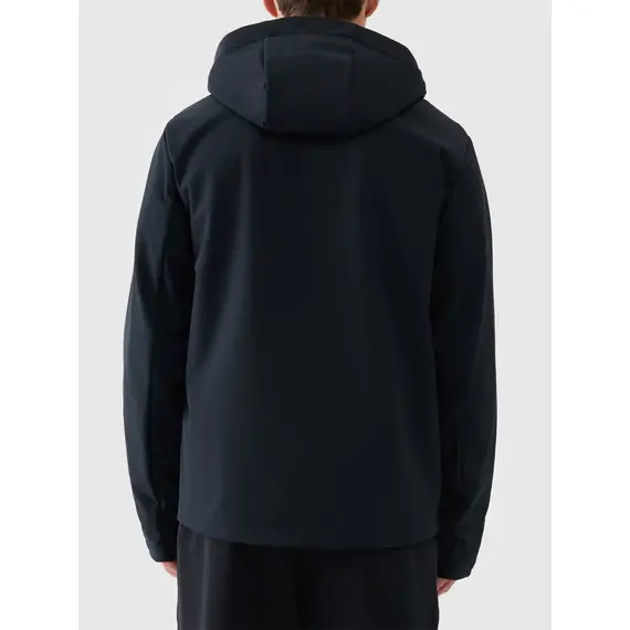 4F kurtka membranowa męska softshell z kapturem 4FWAW25TSOFM362 czarna, Kolor: czarny, Rozmiar: M, 4 zdjęcie