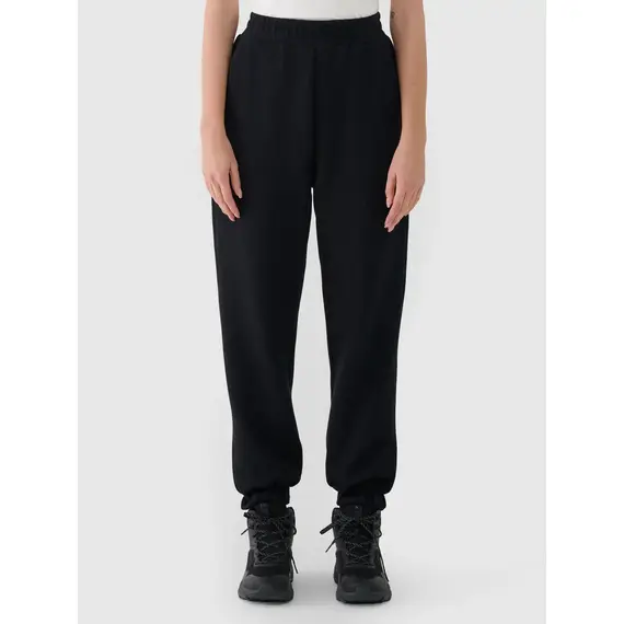 4F spodnie z dzianiny o waflowym splocie 4FWAW25TTROF1184 czarne, Kolor: czarny, Rozmiar: M, 2 zdjęcie