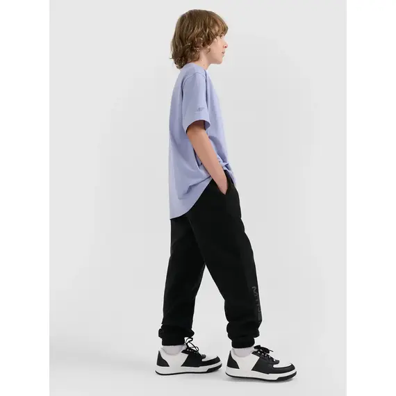 4F spodnie chłopięce z dzianiny polarowej 4FJWAW25TTROM1254 czarny, Kolor: czarny, Rozmiar: 134, 4 zdjęcie