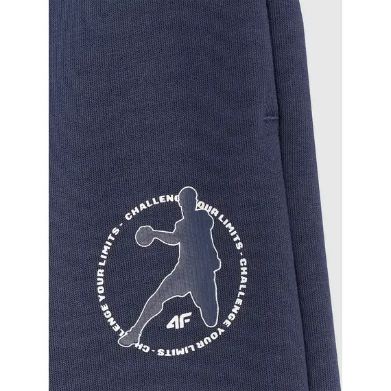 4F spodnie chłopięce z miękkim meszkiem wewnątrz 4FJWAW25TTROM1258 granatowe, Kolor: granatowy, Rozmiar: 164, 2 zdjęcie