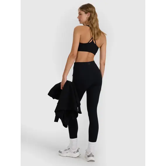 4F legginsy z wysokim stanem z zamkami 4FWAW25TTIGF242 czarne, Kolor: czarny, Rozmiar: M, 3 zdjęcie