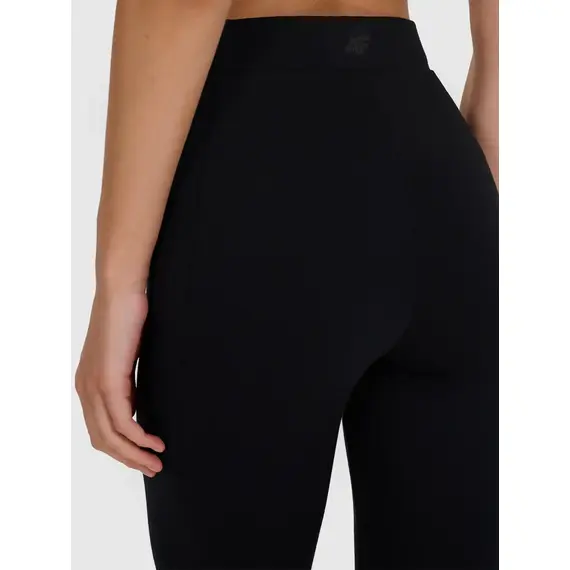 4F legginsy z wysokim stanem z zamkami 4FWAW25TTIGF242 czarne, Kolor: czarny, Rozmiar: XXL, 2 zdjęcie