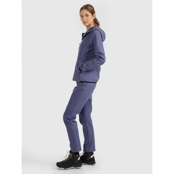 4F spodnie softshell z membraną i kieszeniami na zamek 4FWAW25TFTRF0988 niebieskie, Kolor: niebieski, Rozmiar: S, 4 zdjęcie