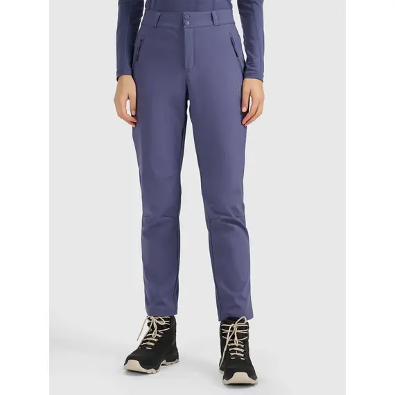 4F spodnie softshell z membraną i kieszeniami na zamek 4FWAW25TFTRF0988 niebieskie, Kolor: niebieski, Rozmiar: XL, 5 zdjęcie