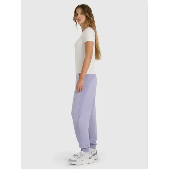 4F spodnie dresowe damskie z kieszeniami 4FWAW25TTROF1180 fioletowe, Kolor: niebieski, Rozmiar: XXL, 2 zdjęcie