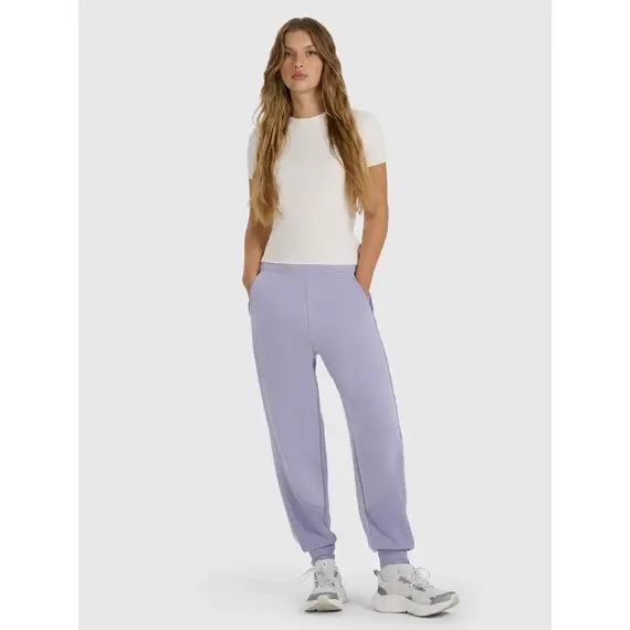 4F spodnie dresowe damskie z kieszeniami 4FWAW25TTROF1180 fioletowe, Kolor: niebieski, Rozmiar: L, 6 zdjęcie