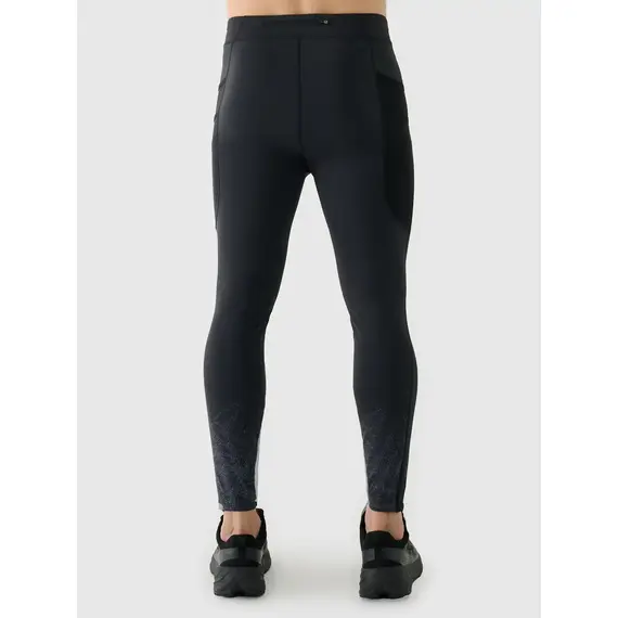 4F leginsy męskie z odblaskowym nadrukiem na nogawkach 4FWAW25TFTIM356, Kolor: czarny, Rozmiar: L, 5 zdjęcie