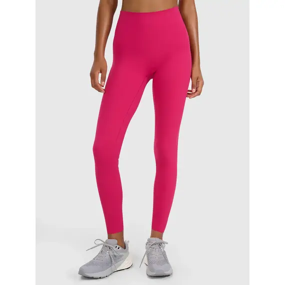 4F legginsy ze wsparciem talii i wykończeniem szybkoschnącym 4FWAW25TFTIF358 różowe, Kolor: różowy, Rozmiar: M, 7 zdjęcie