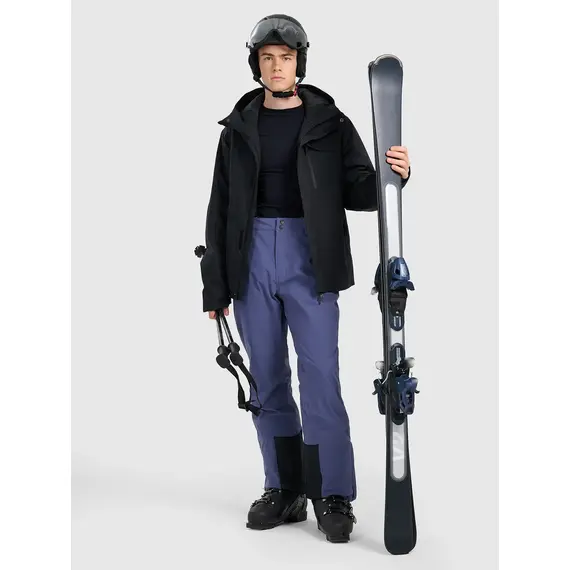 4F spodnie narciarskie męskie z membraną i ociepliną syntetyczną 4FWAW25TFTRM0924 czarne, Kolor: niebieski, Rozmiar: M