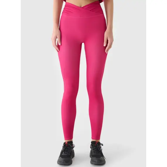 4F legginsy z detalem na pasie i wykończeniem szybkoschnącym 4FWAW25TFTIF369, Kolor: różowy, Rozmiar: L, 8 zdjęcie