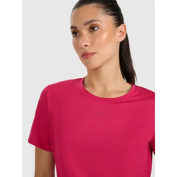 4F Tshirt funkcyjny z wykońćzeniem szybkoschnącym 4FWAW25TFTSF1517, Kolor: różowy, Rozmiar: S, 5 zdjęcie
